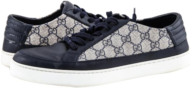 Gucci Blue Gg Supreme Navy Sneakers 