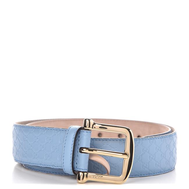 Gucci Blue Mineral Microguccissima Soft Leather 281548 95 38 Belt