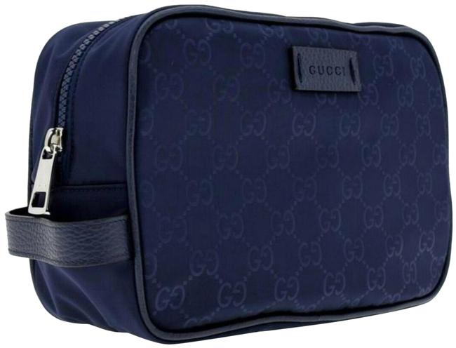 Gucci Blue New Large Travel Cosmetic Bag