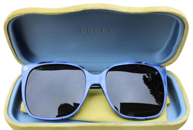 Gucci Blue Oversized Sunglasses