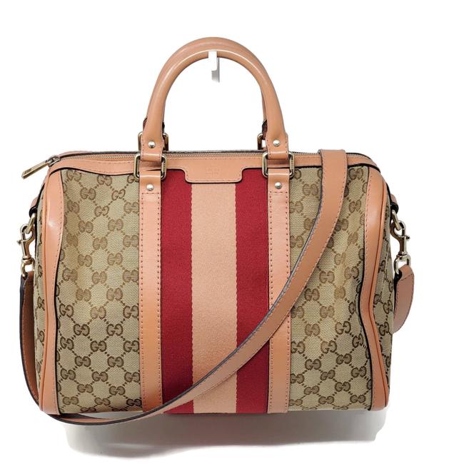 Gucci Boston Vintage Canvas Cross Body Bag