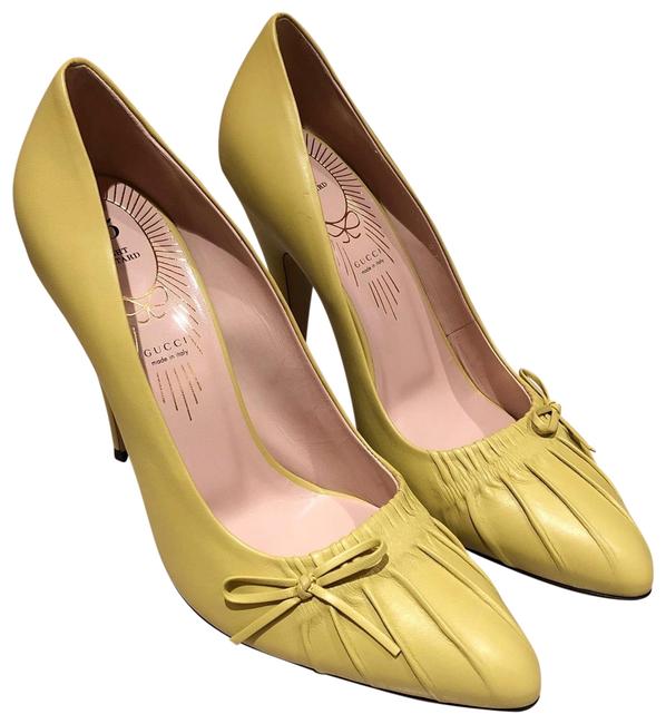 Gucci Bow Details Leather PumpsUS 10