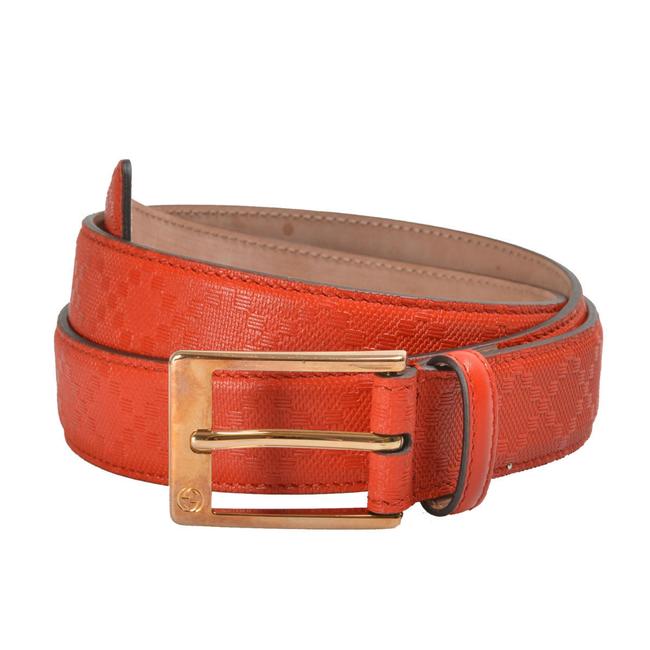 Gucci Bright Orange Unisex Leather Belt