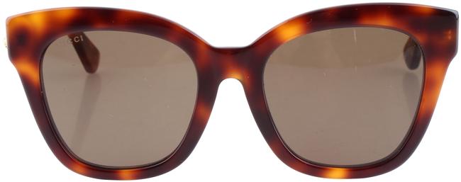 Gucci Brown Acetate Square Frame Sunglasses