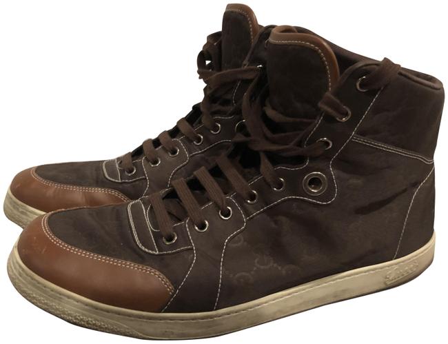 Gucci Brown and Tan Mens Sneakers US 11.5