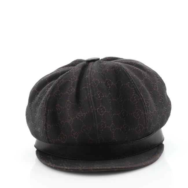 Gucci Brown Hunting Gg Canvas Hat