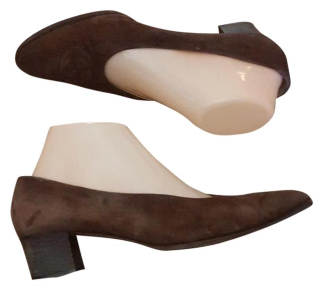 Gucci Brown Suede Wedges 