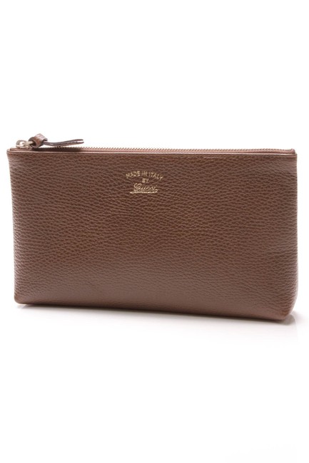 Gucci Brown Swing Pouch Cosmetic Bag