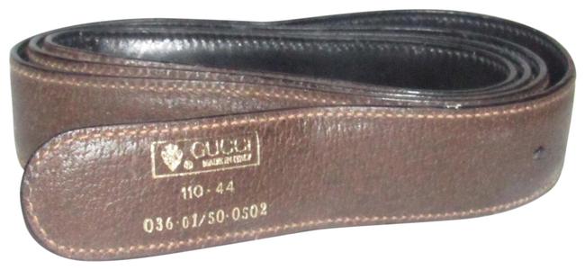 Gucci Brown Black Old Stock Reversible Belt