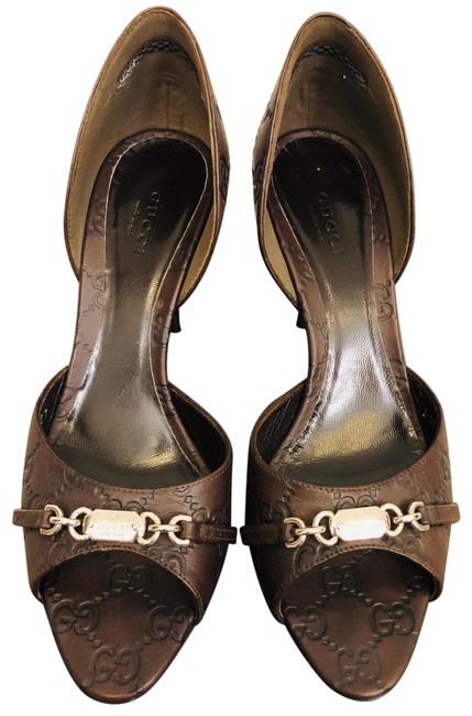 Gucci Chocolate Heels Pumps