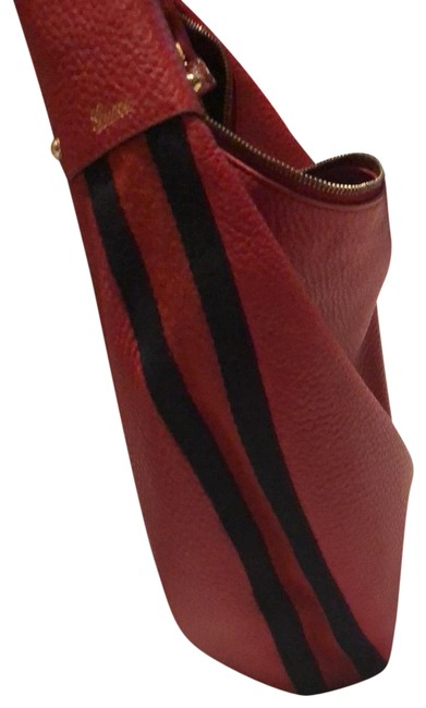 Gucci Classic Red Leather Hobo Bag