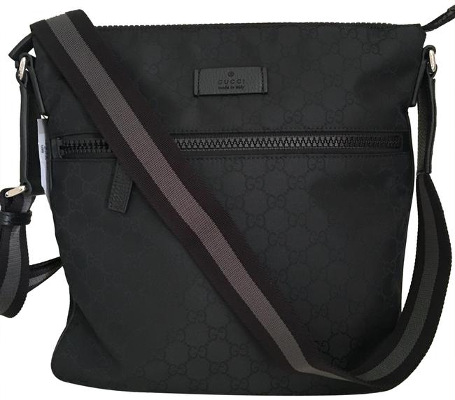 Gucci Crossbody Nylon Black Messenger Bag