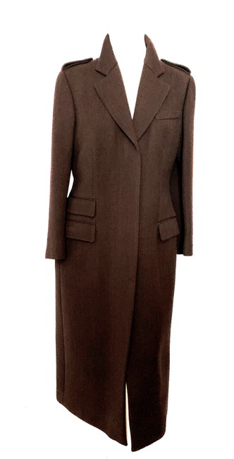 Gucci Dark Brown Chocolate Lines Sz. Coat