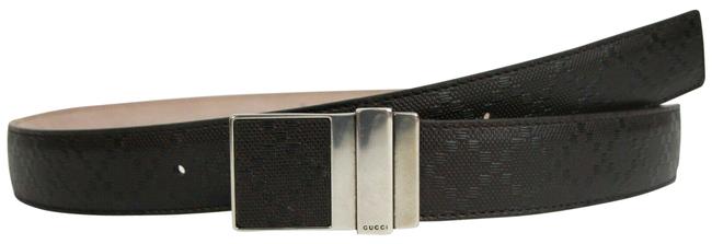 Gucci Dark Brown Leather Diamante Pin Buckle 95 38 309250 2044 Belt