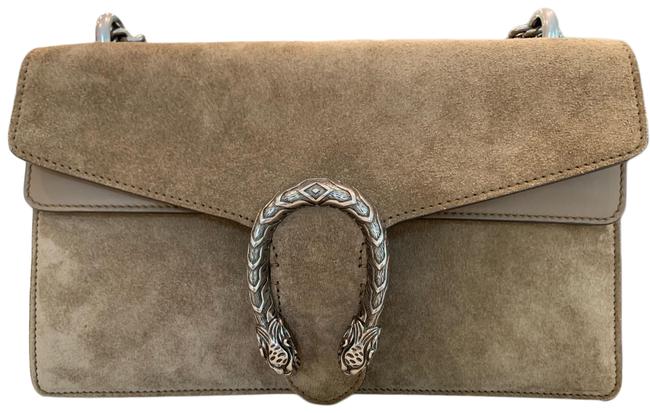 Gucci Dionysus Beige Suede Leather Shoulder Bag