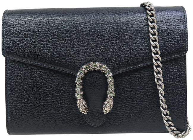 Gucci Dionysus Chain Mini Black Calfskin Shoulder Bag