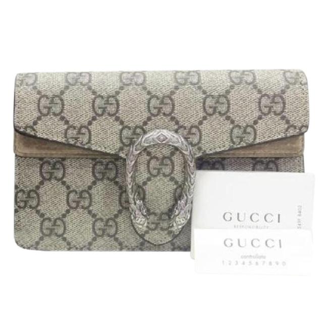 Gucci Dionysus Gg Mini Taupe Cross Body Bag