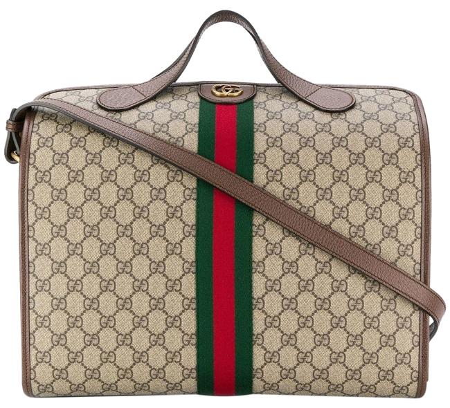 Gucci Duffle Ophidia Tote Gg Supreme Canvas Weekend Travel Bag