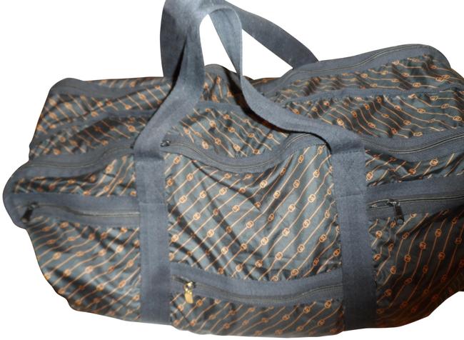 Gucci Supreme Duffel Down  B;ack Light Fabric Weekend Travel Bag