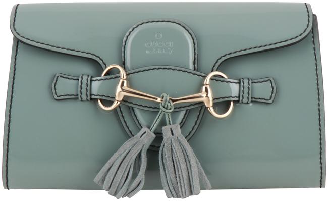 Gucci Emily Chain Jade Green Leather Shoulder Bag