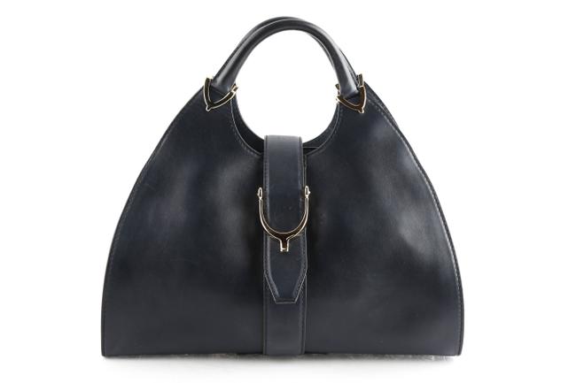 Gucci Front Buckle Handbag Blue Shoulder Bag