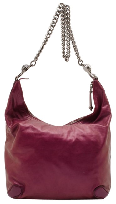Gucci Galaxy Slouchy Metallic Purple Leather Hobo Bag