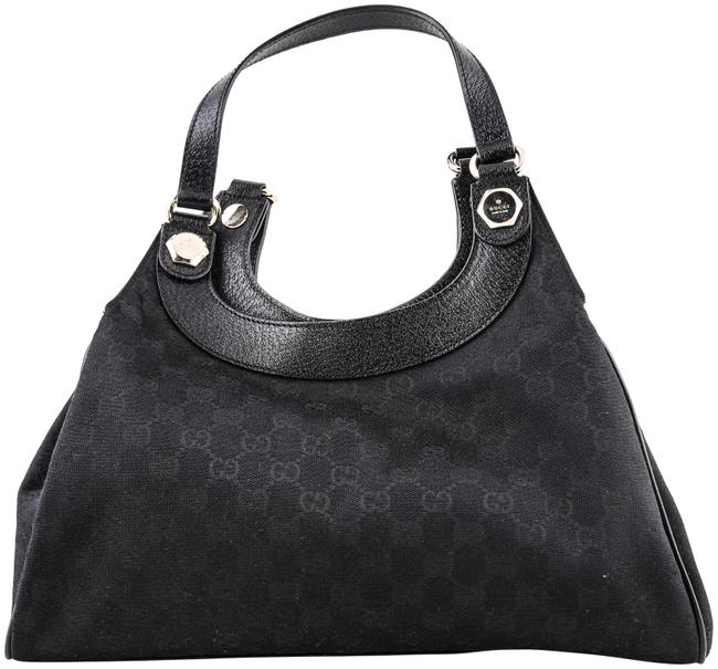 Gucci Gg Charmy Black Canvas Shoulder Bag