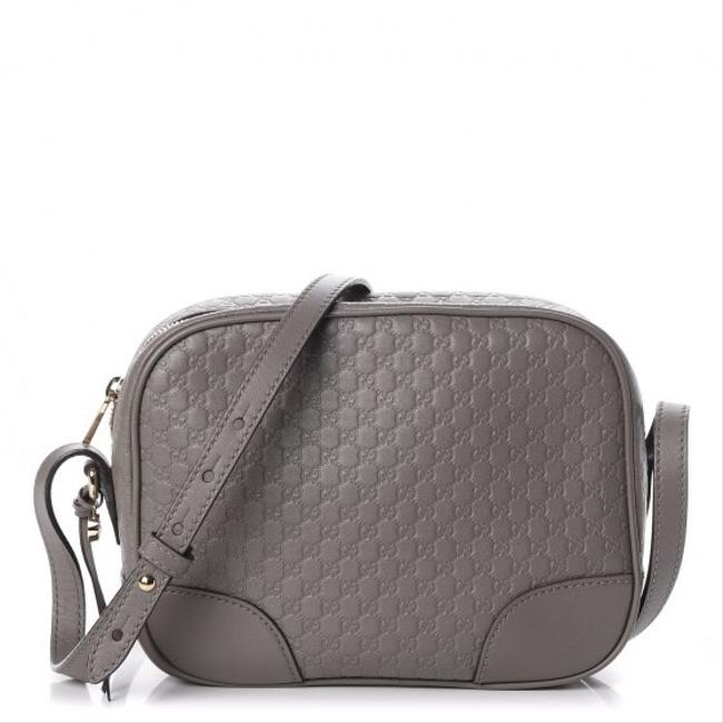 Gucci Gg Guccissima Leather Gray Cross Body Bag