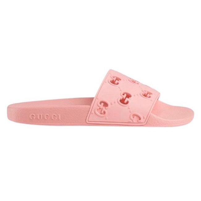 Gucci Gg Logo Rubber Slides Sandals