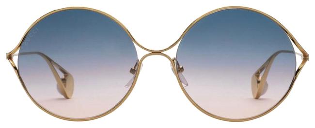 Gucci Gold with Blue Gradient Gg0253 Sunglasses