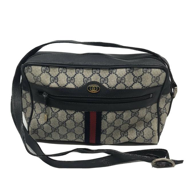 Gucci Gray Canvas Cross Body Bag
