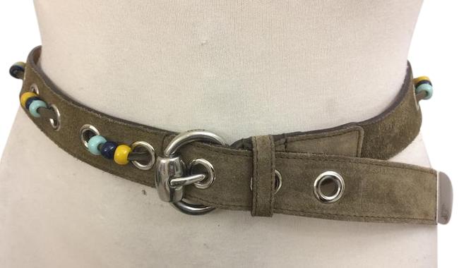 Gucci Green Suede Belt