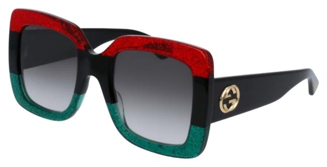 Gucci Grey Red Gg0083s 001 Sunglasses