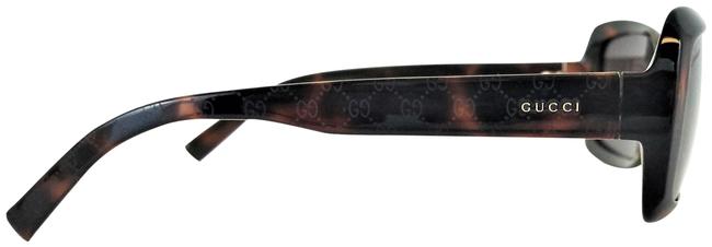 Gucci Havana Gg 3206 S Q18ej G G Logo + Signature Logo Glam Wrap Sunglasses