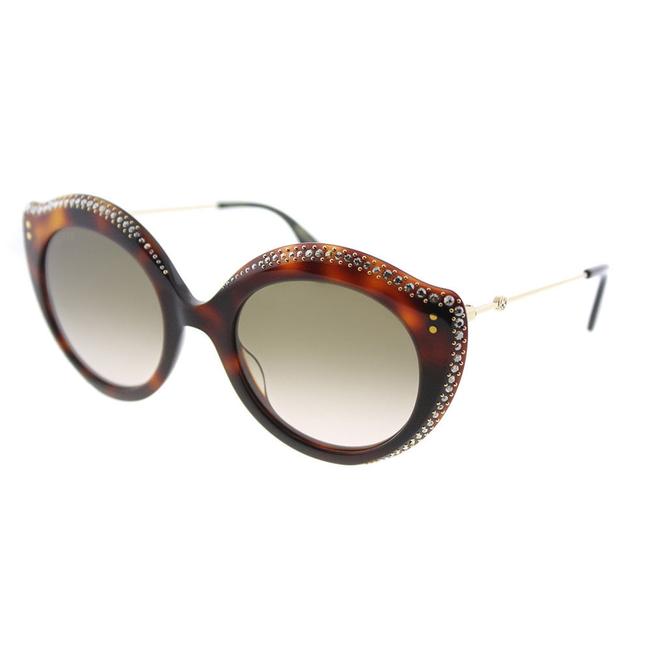 Gucci Havana Gg0214s 003 Cat Eye New Sunglasses