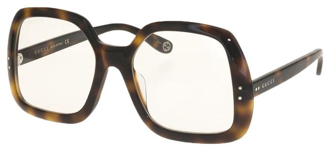 Gucci Havana Trasparent 0625 Oversized Retro Glamour Gg0625s Sunglasses