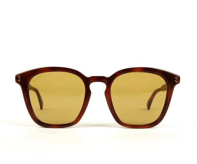 Gucci Havana W Acetate W Yellow Red Blue Web Gg0125s 470482 2420 Sunglasses