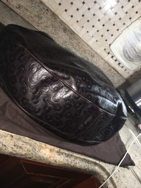 Gucci Bag Hobo Handbag Brown Pure Leather Satchel