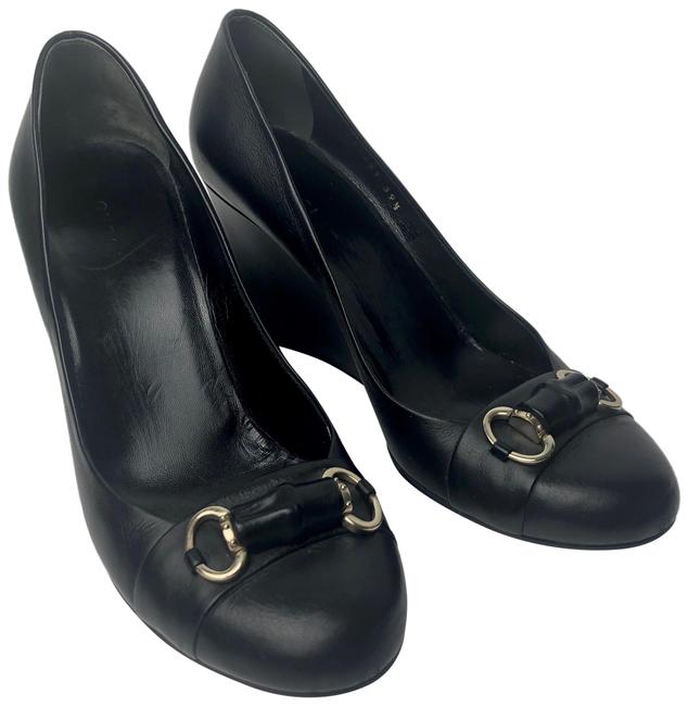 Gucci Horsebit Bamboo Wedges 