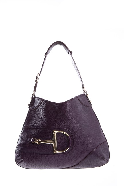 Gucci Horsebit Purple Shoulder Bag