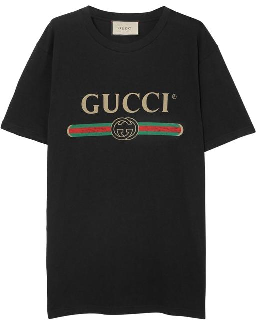 Gucci Jersey Distressed Printed Cotton jersey T shirt Tee Shirt