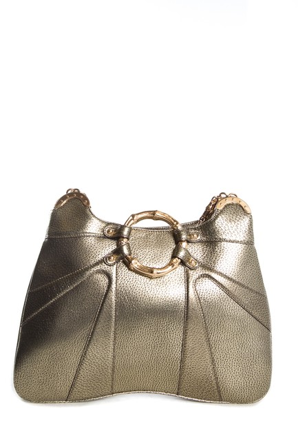 Gucci Jeweled Dragon Handle Metallic Shoulder Bag