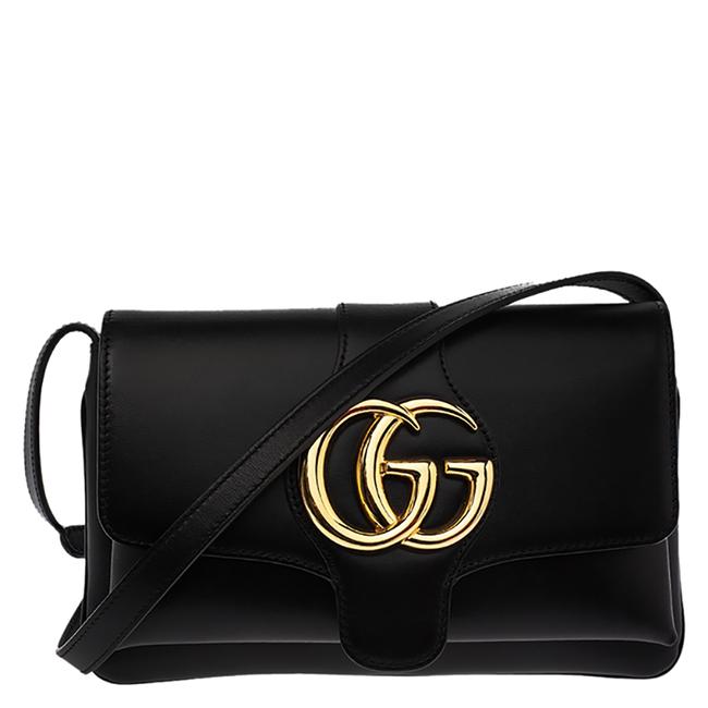 Gucci Leather Arli Small Black Shoulder Bag
