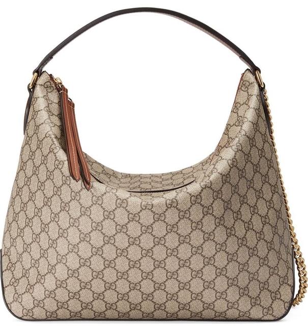 Gucci Linea Gg Canvas Supreme Hobo Bag
