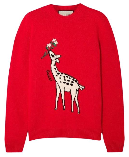 Gucci Logo Deer Embroidered Sweater