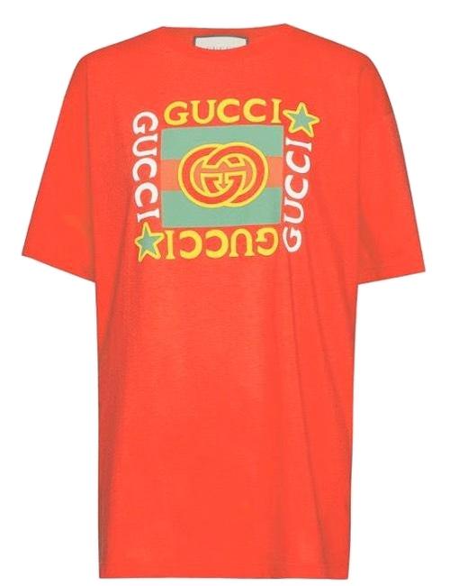 Gucci Logo Printed Oversized Tee Shirt