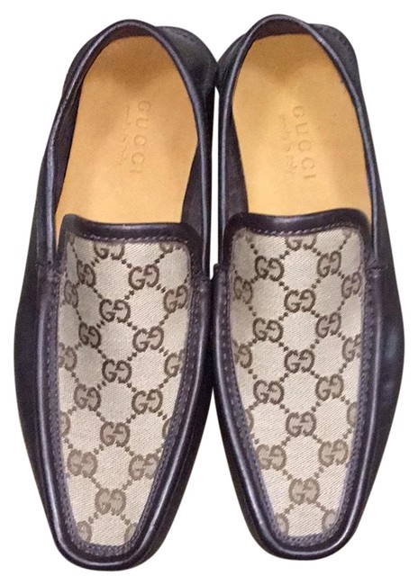 Gucci Logo  Tan  Brown Flats 