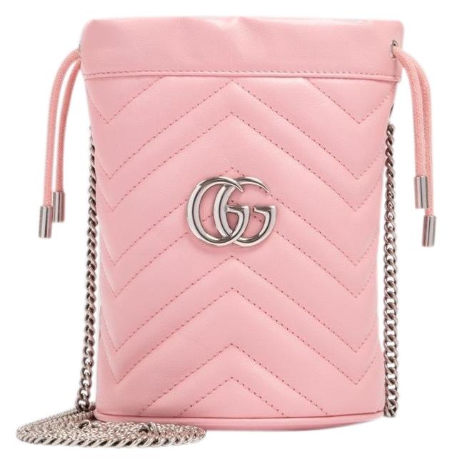 Gucci Marmont Bucket Gg Mini Leather Cross Body Bag