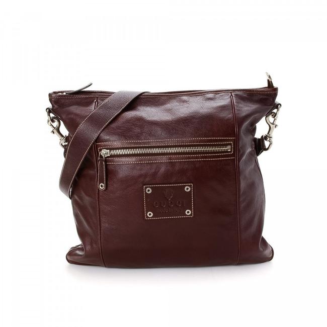 Gucci Messenger 867280 Brown Leather Cross Body Bag