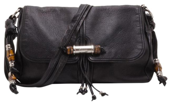 Gucci Messenger Jungle Black Leather Shoulder Bag